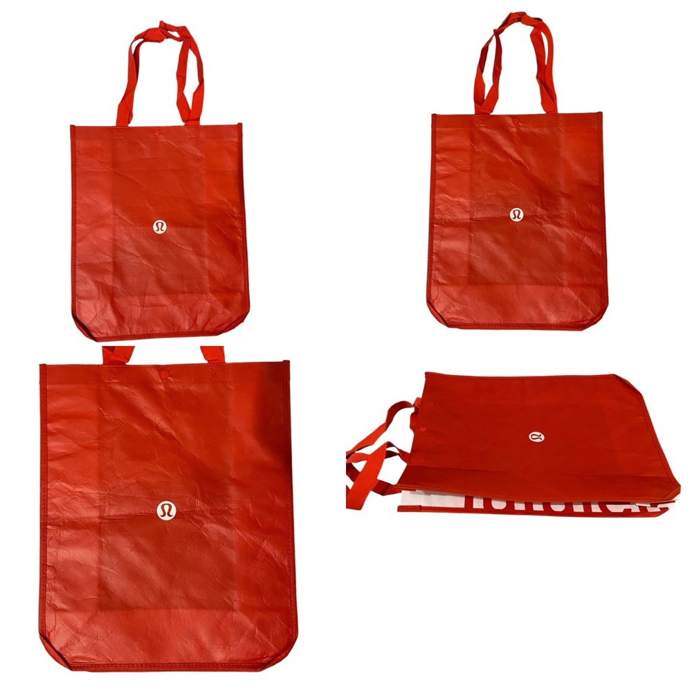Lululemon Red Tote 17”H x 14”W x 6.5”D